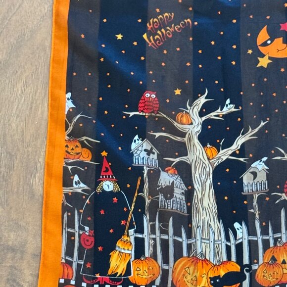Halloween Scarf Happy Halloween Print & Pumpkin Design - Picture 4 of 8